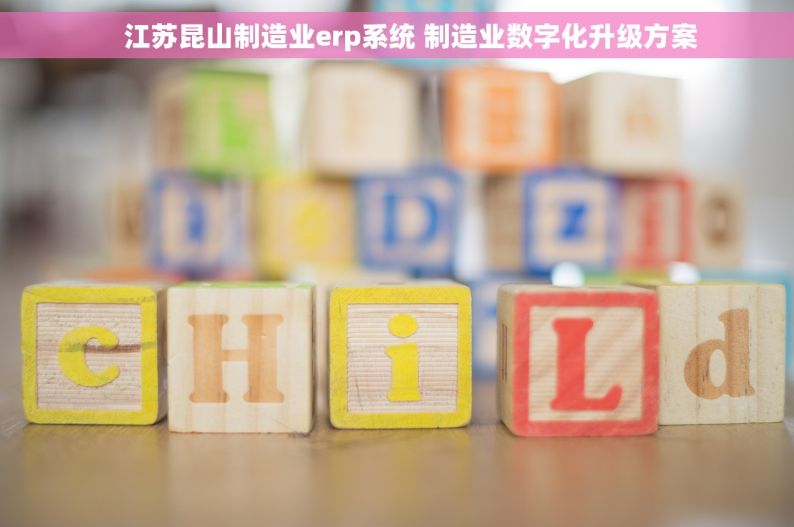     江苏昆山制造业erp系统 制造业数字化升级方案