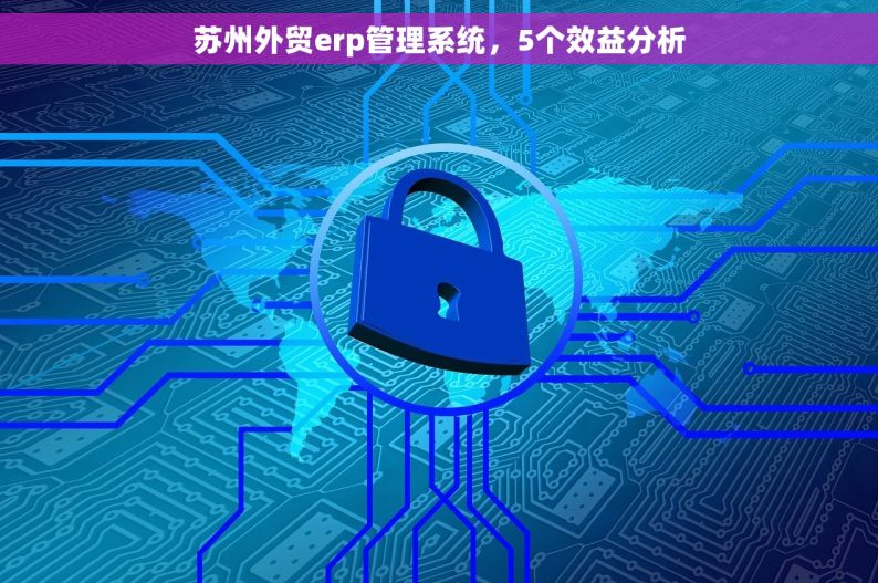 苏州外贸erp管理系统，5个效益分析