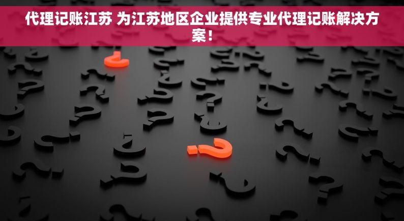 代理记账江苏 为江苏地区企业提供专业代理记账解决方案！