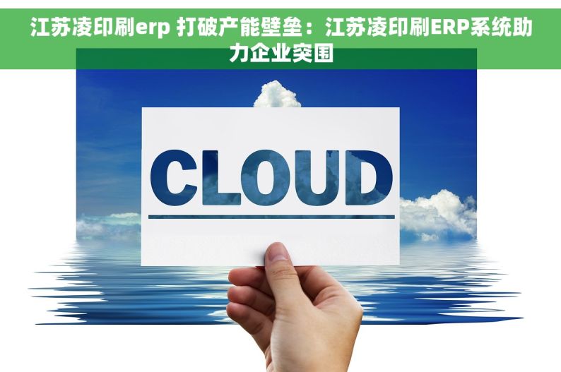 江苏凌印刷erp 打破产能壁垒：江苏凌印刷ERP系统助力企业突围