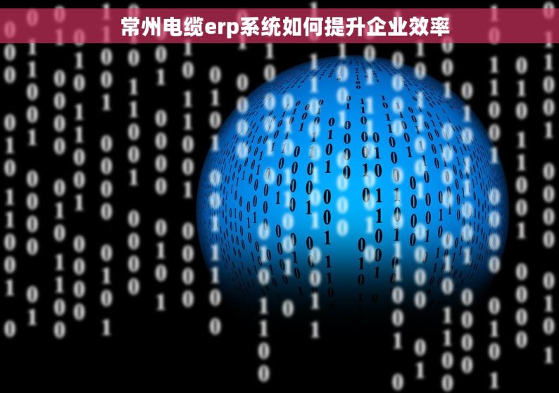   常州电缆erp系统如何提升企业效率