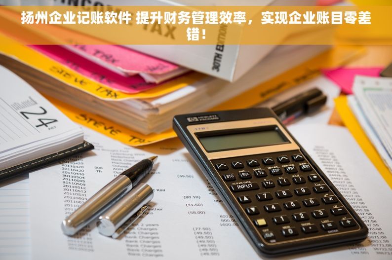 扬州企业记账软件 提升财务管理效率，实现企业账目零差错！