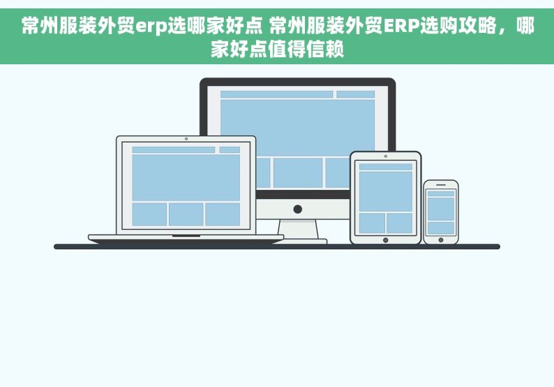 常州服装外贸erp选哪家好点 常州服装外贸ERP选购攻略，哪家好点值得信赖