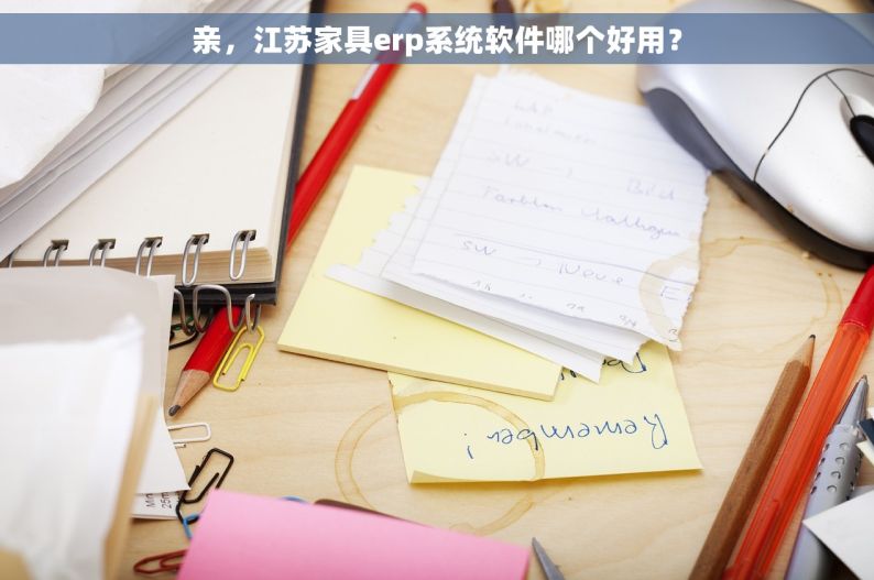 亲，江苏家具erp系统软件哪个好用？