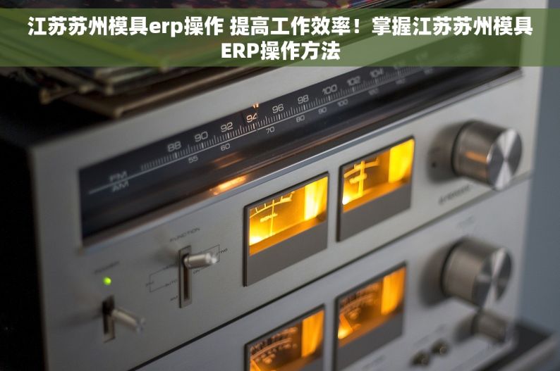 江苏苏州模具erp操作 提高工作效率！掌握江苏苏州模具ERP操作方法